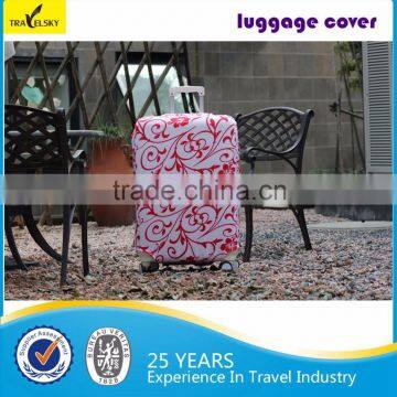 2015 New design material canvas fabric PVC and spandex luggage cover