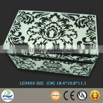Jewelry and Trenket Box with Flower Pattern