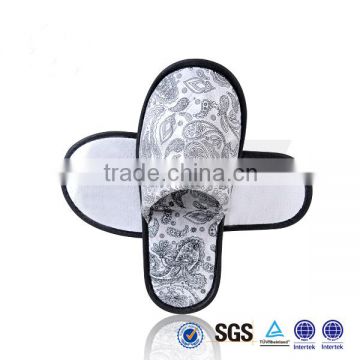 Hot sale cheap hotel slippers/allover cloth slippers/customized slippers