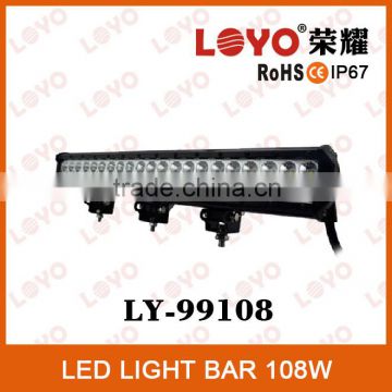 108w dual row led light bar, 12V Led Light bar 108W for OFFROAD,4X4, ATVs, SUV, UTV Waterproof IP 67 Spot Truck LED Bar
