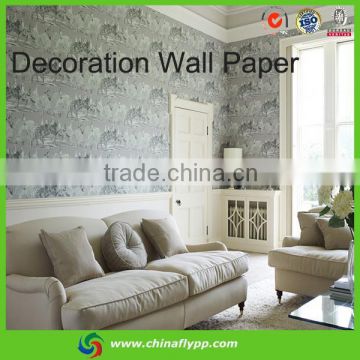 Shanghai Manufacturer popular Carved wall paper/luxury non-woven wallpaper