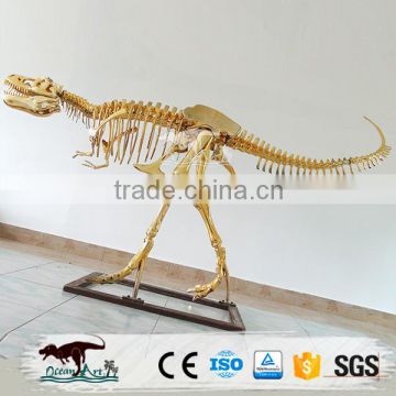 Hot sale gold metal dinosaur skeleton