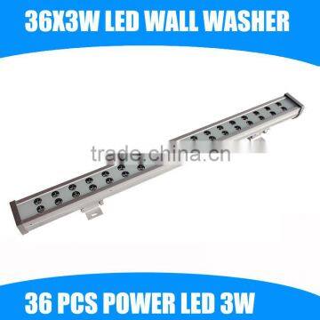 high power outdoor wash light 36x1w rgb led wall washer dmx