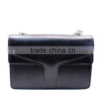 2015 new design black fashion leather women should clutch bag