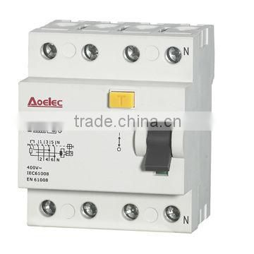 AUR3 KEMA certificate with high breaking capacity 2P 40A 30mA residual current operated circuit breaker