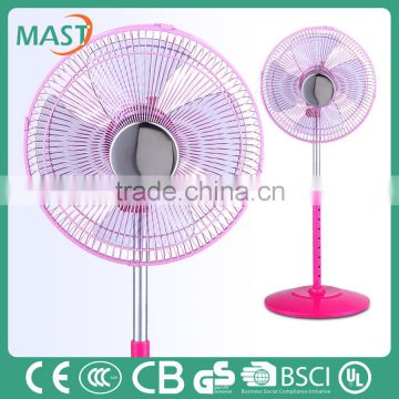12 inches portable Mini stand air cooling Fan With 4 Blades In Mast made in Anhui