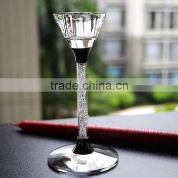new fashion hot sale home and wedding decoration crystal candle holders for wedding