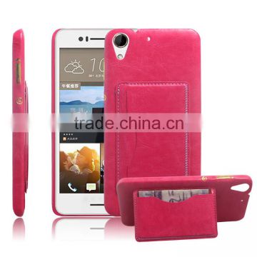 2015 New design Pu Leather Card Slot Phone Case with Stand cover case for htc desire 728 alibaba china