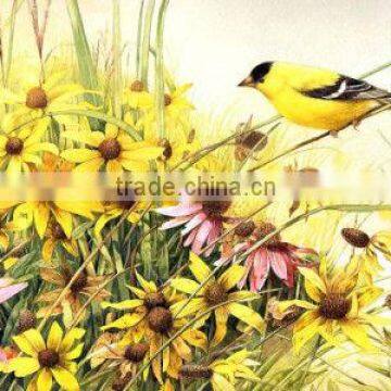 Oriole pattern cloth painting