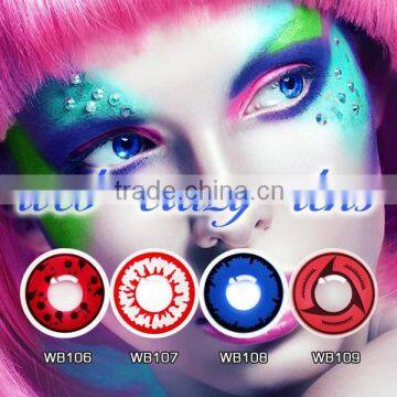 full black out halloween cosplay circle lenses fantasy cheap contact lenses