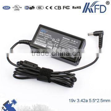 GENUINE LAPTOP AC ADAPTER CHARGER 19V 3.42A 65W for TOSHIBA SATELLITE C660 L300 L450