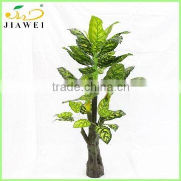 indoor home decorative artificial big leaves dieffenbachia tree