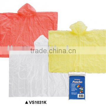 disposable emergency poncho