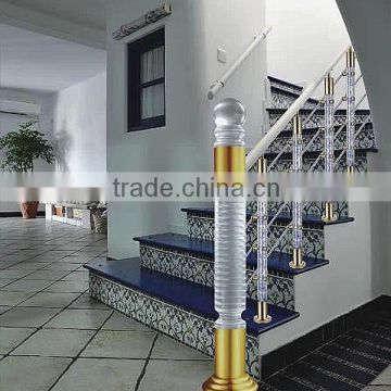 crystal glass material k9 k5 acrylic stair railing,indoor decorative railing in alibaba china supplier
