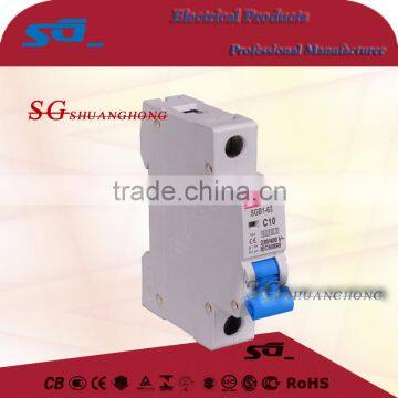 SGB1 AC/DC Mini Circuit Breaker CEE IEC Standard Hot Sale China Manufacture 1 AMP Circuit Breaker