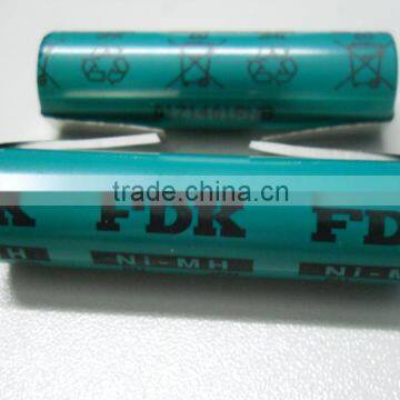 18670 FDK HR-4/3FAU 4500mah NiMH 1.2V battery cell with tabs