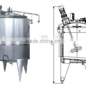 JFST-100 stainless steel milk ferment tank with agitator