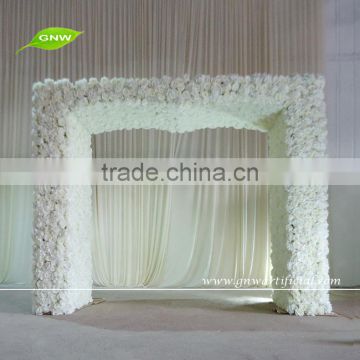 GNW FLW1603002-G Cheap Wholesale High quality Artificial flower arch with Wedding Bakedorp Decor