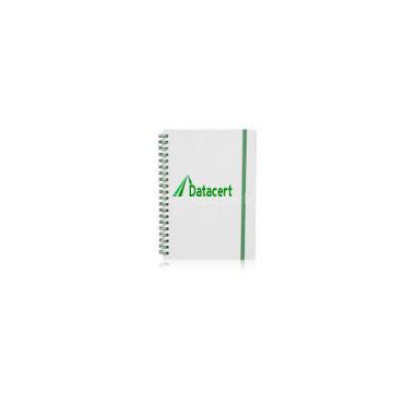 Plastic promotional notebooks with ball pen