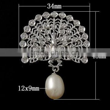 Gets.com 925 sterling silver antique pearl brooches