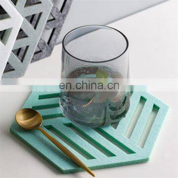 customized cheap felt cup place mat