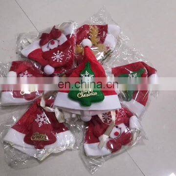 Wholesale ornaments funny supplies pet cats and dogs Christmas hats