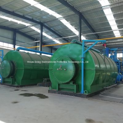 Mini Small Middle Capacity Waste Tire Plastic Pyrolysis Oil Pyrolysis Plant Unit For sale