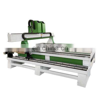 Quality 4 axis automatic CNC wood turning lathe router carving machine price