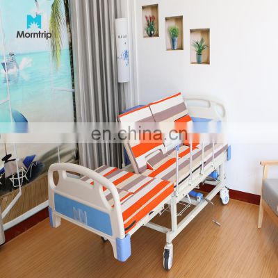 Factory Cheap Price Hand Control ABS Headboard Med Beds Multi-Function Turn Nursing Hospital Bed With Chair Position