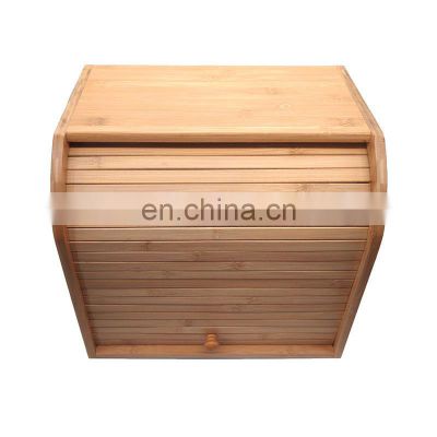 Wholesale High Quality Kitchen Premium With Lid Bamboo Bread Storage Box Pantry Organizer Kitchen & Tabletop