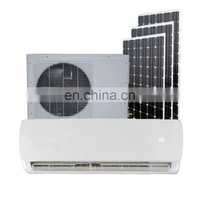 9.6 EER 9000BTU Inverter 48V DC Wall Mounted On Grid Solar AC Air Conditioner With 750W Solar Panels