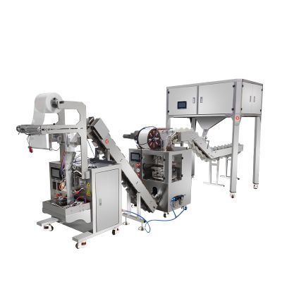 Internal and external package linkage line Green teatriangle package packaging machine