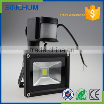 2015 Aluminum material and led flood light Pir sensor 20w with motion control