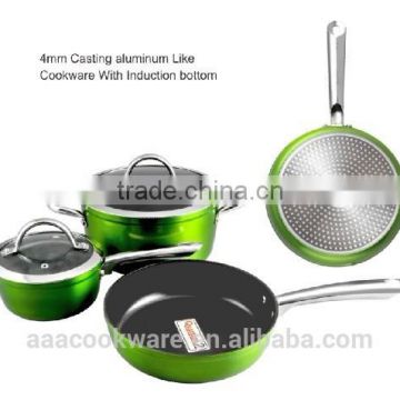 Aluminium Non-stick Kitchenware Set With Induction Bottom