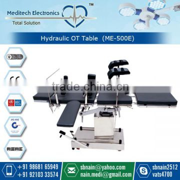 Surgical Operation Table with Standard SS Accessories & Mattress