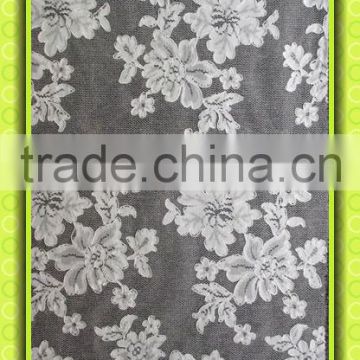 Embroiedered Jaquared lace fabric CJ094C