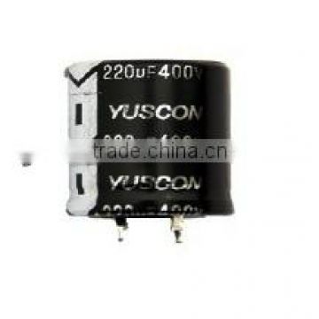 Snap-in terminal type 100uf 250V aluminum electrolytic capacitor
