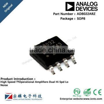 Genuine original AD8022ARZ SOP8 SOP8 AD8022 High Speed Operational Amplifiers