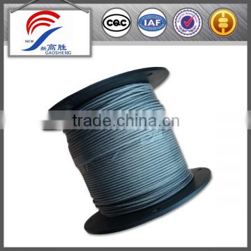 high tensile strength galvanized Compact Steel wire rope 1mm