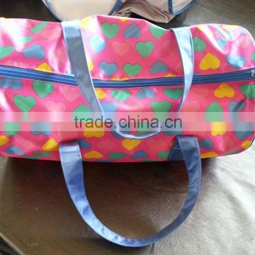 colorful Satin packing garment bag with zipper