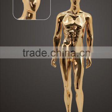 Gold Chrome Male Mannequin