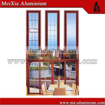2014 high quality aluminum profile window and door with grill design