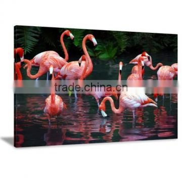 Inkjet Flamingo Printing Canvas Painting Art For Living Room DWYS16