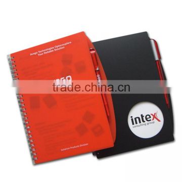 Plastic Semi-clear Cover Notebook with Pen Attached (BLY5-5026PP)