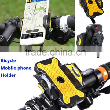 Universal Bike Bicycle Mobile Phone Handlebar Holder 53mm-83mm Adjustable Width with Cushion Mount Base for iPhone/Samsung/LG