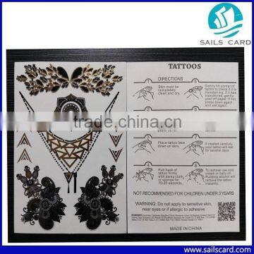 Top Quality 3D Non Toxic Tattoo Sticker for Beauty