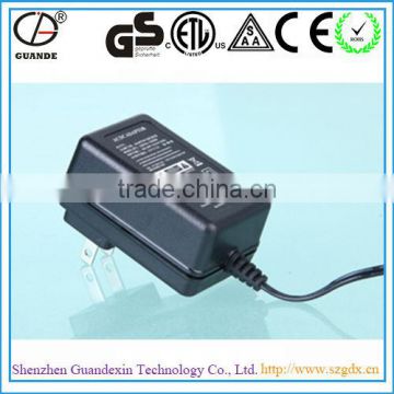 30W RoHS, CCC, TUV, CE, CB, GS, SAA, FCC and ETL Approved Adaptor AC 230V DC 12V