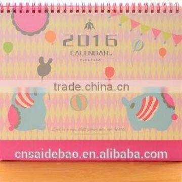 lovely table planner calendar,cutom made calendar,free table calendar for new year gift