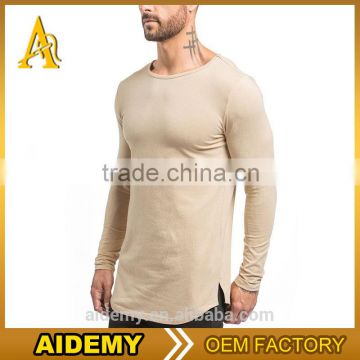 Wholesale Gym Dry Fit Men's longsleeve fitness sports seamless t shirt