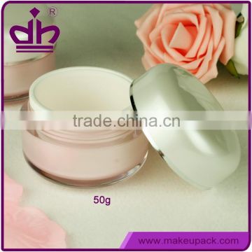 Personal care plastic face moisturizing cream jar 50g